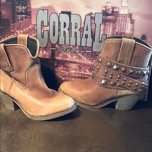 New Corral Ankle Boots with removable harness